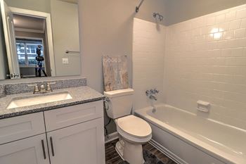 Soaking tubs with ceramic tile