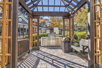 Outdoor gazebo and grill