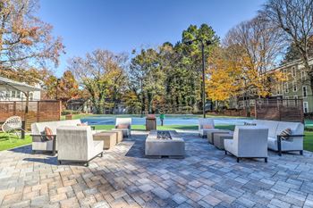 Fire pit with seating