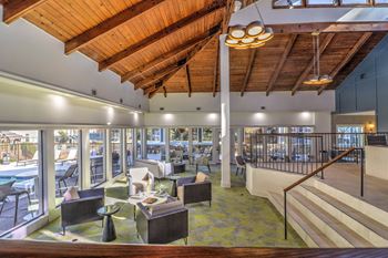 Upscale lobby