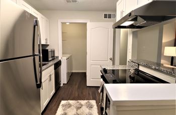 Efficient appliances in kitchen