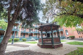 Indianapolis apartment for rent - Gazebo at Lockerbie Court on Mass Ave, Indiana, 46204