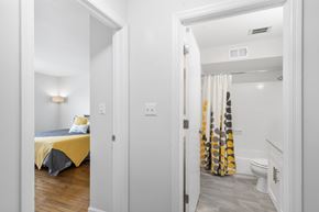 Indianapolis apartment for rent - Master Bathroom at Monon Living, Indianapolis, IN