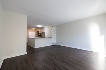 Wood floor dining room