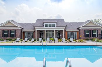Extensive resort inspired pool deck