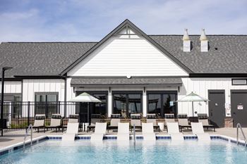 Sparkling pool with sundeck