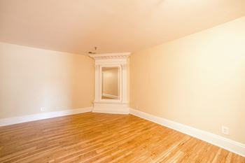 Wood floor living room