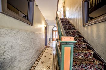 Hallway and a staircase