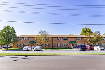 A large brick building