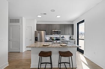 Fully equipped kitchens with energy efficient appliances
