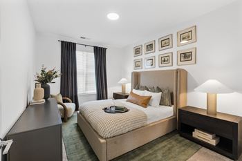 Plush carpeting in bedrooms