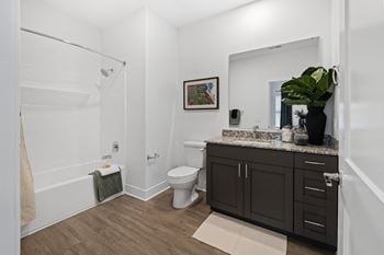 Sleek luxury vinyl plank flooring