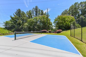 Open tennis court