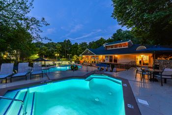 Community clubhouse with swimming pool