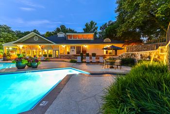 Crystal clear swimming pool