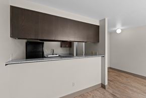 Reno apartment for rent - A Kitchen With a Black Oven at ALTITUDE BY VINTAGE, Nevada, 89523