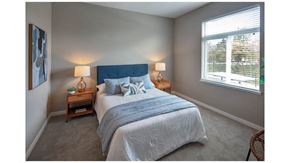 Davis apartment for rent - a bedroom with a bed and a window