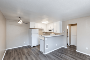 San Rafael apartment for rent - Kitchen with White Cabinets at 215 Bayview Apartments, California, 94901