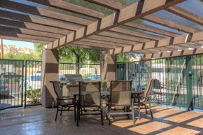 Castaic apartment for rent - Outside Seating at CASTAIC LAKE SENIOR VILLAGE, Castaic, CA