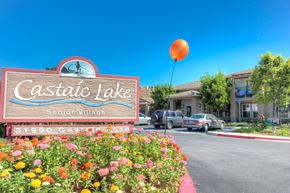 Castaic apartment for rent - Entry sign at CASTAIC LAKE SENIOR VILLAGE, Castaic California