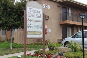 El Cajon apartment for rent - Building exterior with sign 