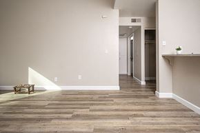 Rohnert Park apartment for rent - Living area with view of hallway and kitchen area