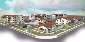 Colton apartment for rent - Rendering of community with view of buildings
