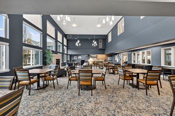 Spacious dining area