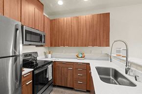 Puyallup apartment for rent - kitchen with appliances