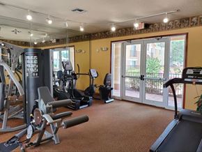 Fort Myers apartment for rent - Gym with cardio equipment at Bernwood Trace Apartments, Fort Myers, FL