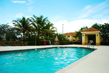 Pool with lounge chairs 