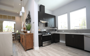 Fairfield apartment for rent - Clubhouse kitchen area with appliances