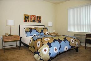 Kennewick apartment for rent - Large bedroom and decor