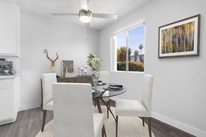 El Cajon apartment for rent - Dining area with wood floors near window