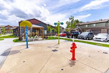 Splash pad at arcadia townhomes