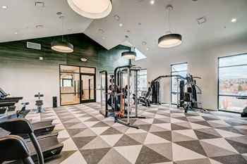 The apartments at masse corner 205 fitness room