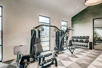The apartments at masse corner 205 fitness room