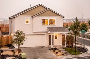 Reno apartment for rent - Reno, NV, Homes For Rent - Aspen Vista At Anchor Pointe - Exterior View Of House With Driveway And Maintained Landscaping.