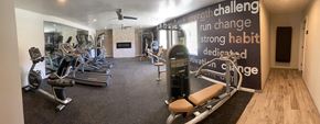 Albuquerque apartment for rent - Mountain Vista fitness center with cardio and weight equipment