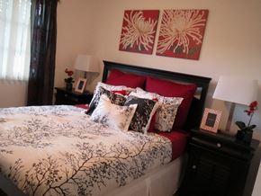 Homestead apartment for rent - Monterey Pointe Apartments apartment home bedroom with large window at Monterey Pointe, Homestead, 33033