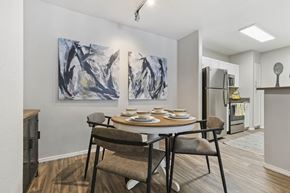 Cottonwood Heights apartment for rent - a dining room with a table and chairs at Ascent Apartments, Utah, 84121