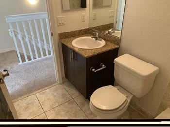 Boynton beach apartment home bathroom with vanity