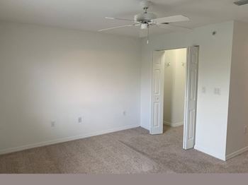 Ceiling fan and carpeting