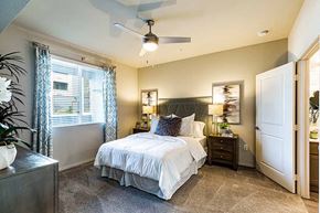 Las Vegas apartment for rent - Bedroom with window at THE RISE APARTMENT HOMES, Nevada, 89139