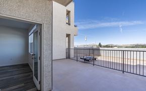 Sparks apartment for rent - the spacious balcony with views of the water at the preserve at greatstone