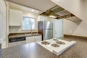 Canby apartment for rent - Kitchen with appliances at TOWNSHIP Apartments, CANBY