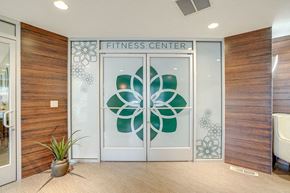 Canby apartment for rent - Entry door to fitness room at TOWNSHIP Apartments, CANBY, OR 97013
