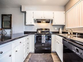 Sacramento apartment for rent - The Eleven Hundred kitchen area with stainless steel appliances