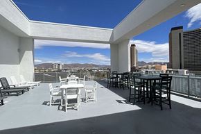 Sparks apartment for rent - Apartments For Rent In Sparks, NV - Rooftop Lounge With Lounge Chairs, Tables, Chairs, And Views Of The Downtown Area.