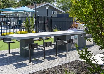 Bbq cooking area